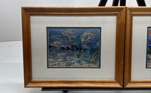 Load image into Gallery viewer, Carey Chen Ceramic Tile Mural Set Art Prints Taron Channel Fish Framed Set Of 2