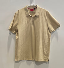 Load image into Gallery viewer, Hugo Boss Mens Khaki Cotton Short Sleeve Regular Fit Pique Polo Shirt Size XL