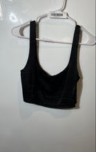 Load image into Gallery viewer, Zara Womens Black Sleeveless Scoop Neck Wide-Strap Pullover Cropped Top Size M