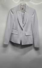 Load image into Gallery viewer, Anne Klein Womens Light Gray Single Breasted One-Button Blazer Jacket Size 2P