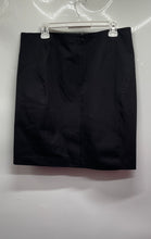 Load image into Gallery viewer, Banana Republic Womens Black Flat Front Back Zip Straight & Pencil Skirt Size 14