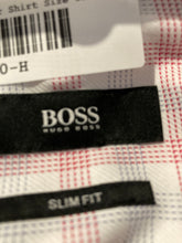 Load image into Gallery viewer, Hugo Boss Mens Multicolor Collared Long Sleeve Dress Shirt Size 15