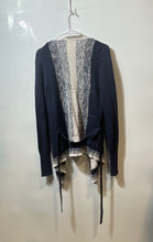 Load image into Gallery viewer, Armani Exchange Womens Blue White Cardigan Sweater Size Medium