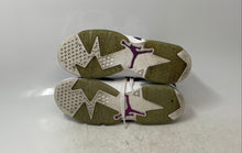 Load image into Gallery viewer, Nike Girls Air Jordan 6 Retro 543390-127 White Purple Sneaker Shoes Size 6Y