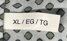 Load image into Gallery viewer, Michael Kors Mens White Geometric Tailored Classic Fit Button-Up Shirt Size XL