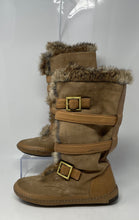 Load image into Gallery viewer, Authentic Tory Burch Womens Light Brown Winter Boots No Size Length 10'' Worn
