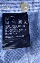 Load image into Gallery viewer, Tommy Hilfiger Mens Blue Cotton Short Sleeve Collared Button-Up Shirt Size L