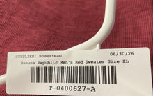 Load image into Gallery viewer, Banana Republic Mens Red Long Sleeve Crew Neck Ribbed Pullover Sweater Size XL