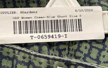 Load image into Gallery viewer, GAP Womens Green Blue Printed Pockets Stretch Chino Short Size 0