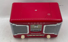 Load image into Gallery viewer, Teac Model SL-D80-R Red Deluxe CD Player Digital Clock Radio Not Tested