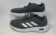 Load image into Gallery viewer, Adidas Mens Cloudfoam Gray White Round Toe Lace-Up Sneaker Shoes Size 9.5