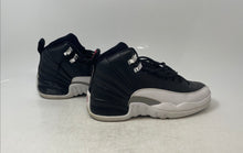 Load image into Gallery viewer, Nike Kids Air Jordan 12 153265-001 Black & White Leather Sneaker Shoes Size 5.5Y