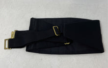 Load image into Gallery viewer, No Brand Mens Black Bow Tie And Pleated Adjustable Cummerbund Set