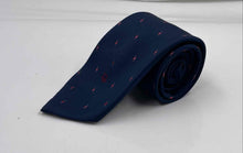 Load image into Gallery viewer, Christian Dior Mens Blue Red Printed Adjustable Long Formal Designer Tie