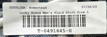 Load image into Gallery viewer, Lucky Brand Mens Blue White Plaid Flannel Saturday Stretch Button-Up Shirt Sz L