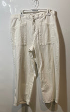 Load image into Gallery viewer, Lucky Brand Womens White Denim Front Patch Pockets Straight Leg Jeans Size 14X32