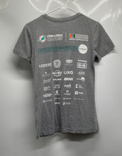 Load image into Gallery viewer, Next Level Womens Gray Miami Dolphins Cancer Challenge 12 Pullover T-Shirt Sz M