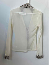 Load image into Gallery viewer, Valentine Womens Multicolor Long Sleeve Button Front Blouse Top Size Medium