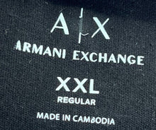 Load image into Gallery viewer, Armani Exchange Mens Beige Short Sleeve Round Neck Regular Fit T-Shirt Size XXL