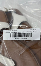 Load image into Gallery viewer, Michael Kors Womens White & Brown Leather Buckle Strap Thong Sandals Size 6.5M
