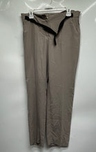 Load image into Gallery viewer, Mango Womens Gray Flat Front Pockets Belted Relaxed Fit Trouser Pants Size M