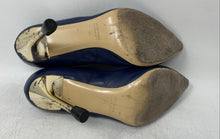Load image into Gallery viewer, Vero Cuoio Womens Dark Blue Pointed Toe Pump Heels Size EU 38 Made In Italy