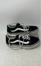 Load image into Gallery viewer, Vans Boys Off The Wall 751505 Black White Lace-Up Low Top Sneakers Shoes Size 13