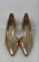 Load image into Gallery viewer, Brian Atwood Womens Gold Pointed Toe Slip-On Stiletto Pump Heels Size 8