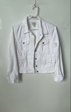 Load image into Gallery viewer, J.Crew Womens White Cotton Denim Long Sleeve Button Front Jacket Size Small