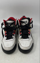 Load image into Gallery viewer, Puma Mens Backcourt Mid 374139-01 White Red Black Lace-Up Sneaker Shoes Size 8.5