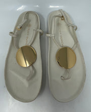 Load image into Gallery viewer, Authentic Tory Burch Womens Patos Disk White Open Toe Thong Sandals Size 6