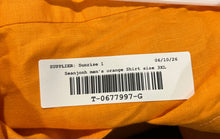 Load image into Gallery viewer, Sean John Mens Orange Spread Collar Short Sleeve Button-Up Shirt Size 3XL