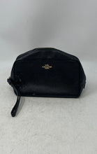 Load image into Gallery viewer, Coach Womens Black Leather Inner Pocket Zipper Small Wristlet Wallet