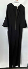 Load image into Gallery viewer, Calvin Klein Womens Black Bell Sleeve One-Piece Jumpsuit Size 12 With Tag