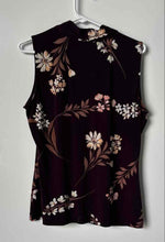 Load image into Gallery viewer, Calvin Klein Womens Multicolor Floral Sleeveless V-Neck Pullover Blouse Top Sz M