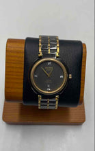 Load image into Gallery viewer, Authentic Benrus Women's Gold-Tone Black Quartz Dress Watch