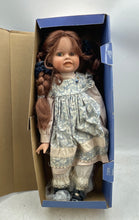 Load image into Gallery viewer, Tchibo Deko-Puppe Isabella Braided Brown Hair Collectible Porcelain Doll In Box