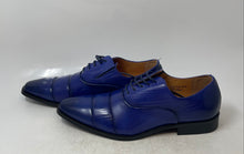 Load image into Gallery viewer, Antonio Cerrelli Mens Blue Square Toe Lace-Up Oxford Dress Shoes Size 9.5