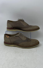 Load image into Gallery viewer, Lacoste Mens Sherbrooke Brogue 2 Taupe Brown Wingtip Oxford Dress Shoes Size 8