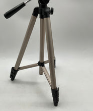 Load image into Gallery viewer, Unbranded Silver-Tone Black Adjustable Portable Camera Tripod