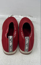 Load image into Gallery viewer, Lauren Ralph Lauren Womens Jordyn Red White Slip-On Sneaker Shoes Size 8B