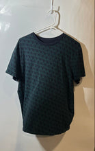 Load image into Gallery viewer, Armani Exchange Mens Green Black Logo Print Short Sleeve Pullover Shirt Size L