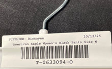 Load image into Gallery viewer, American Eagle Womens Black Stretch Pocket Skinny Leg Jeans Size 6