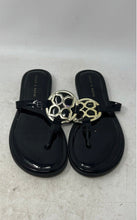 Load image into Gallery viewer, Kelly & Katie Womens Dahlin Black Open Toe Slip-On Thong Sandals Size 10M