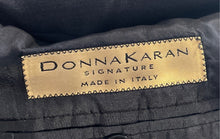 Load image into Gallery viewer, Donna Karan Mens Black Long Sleeve Notch Lapel Three-Button Blazer No Size