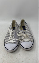 Load image into Gallery viewer, Polo Ralph Lauren Womens White Striped Lace-Up Sneaker Shoes Size 7B