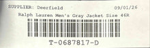 Load image into Gallery viewer, Lauren Ralph Lauren Mens Gray Long Sleeve Notch Lapel Two-Button Blazer Size 46R