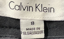 Load image into Gallery viewer, Calvin Klein Womens Blue Flat Front Pockets Straight Leg Dress Pants Size 8