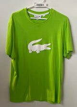 Load image into Gallery viewer, Lacoste Mens Green Logo Regular Fit Short Sleeve Pullover T-Shirt Size L
