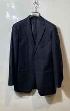 Load image into Gallery viewer, Tommy Hilfiger Mens Blue Windowpane Wool Two-Button Blazer Jacket Size 42L
